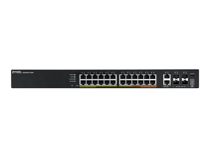 ZYXEL XGS2220-30HP L3 Access Switch Rückansicht