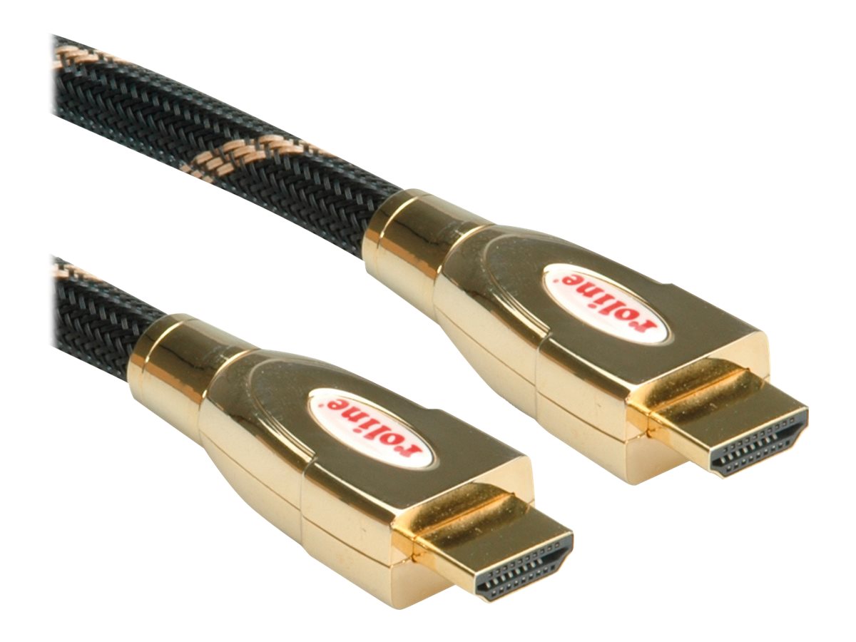 ROLINE GOLD HDMI Ultra HD Kabel mit Ethernet ST/ST 1,5m - Vorderansicht