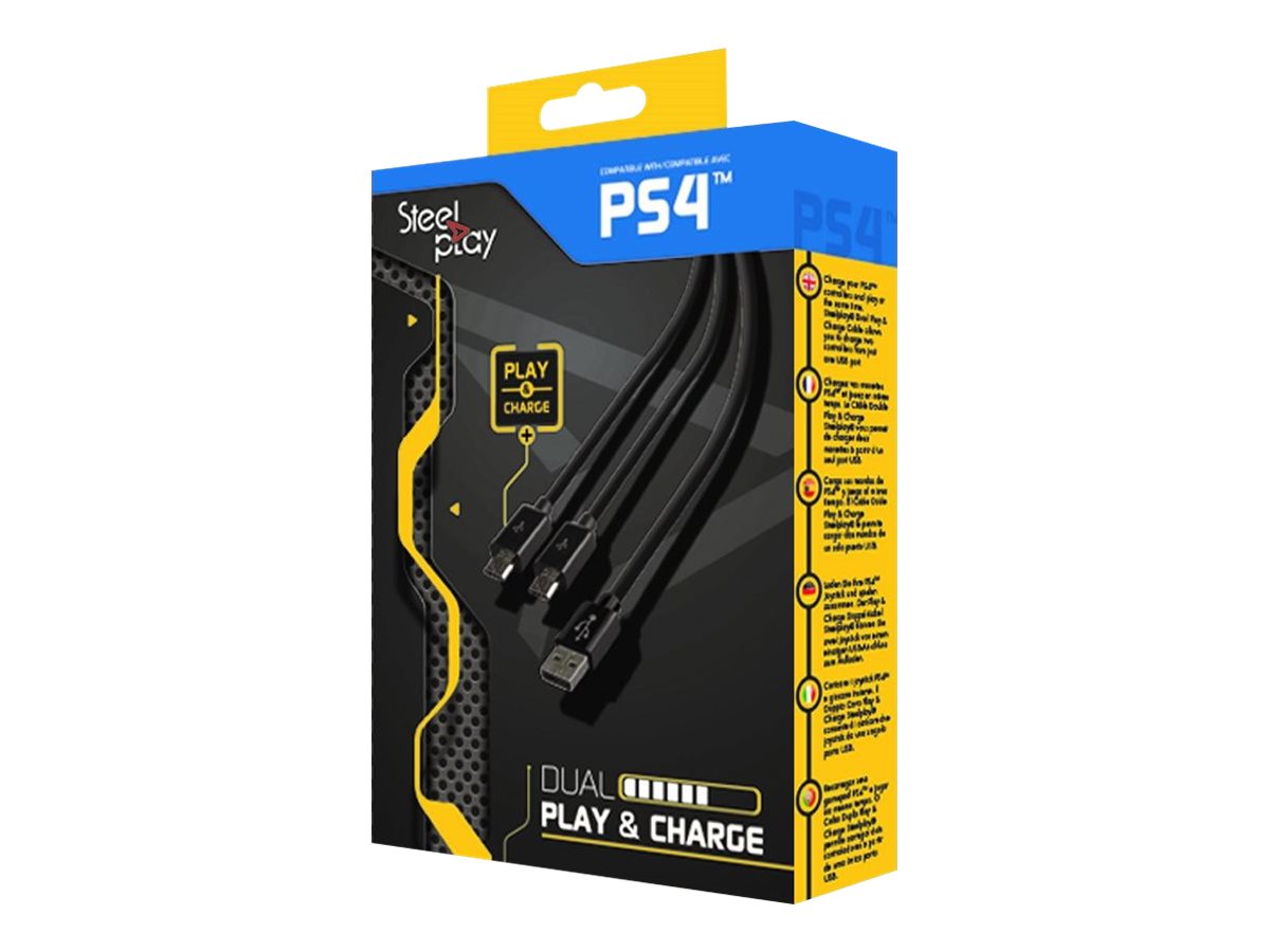 LEXIP X STEELPLAY Dual Play & Charge Cable für Controller - Vorderansicht