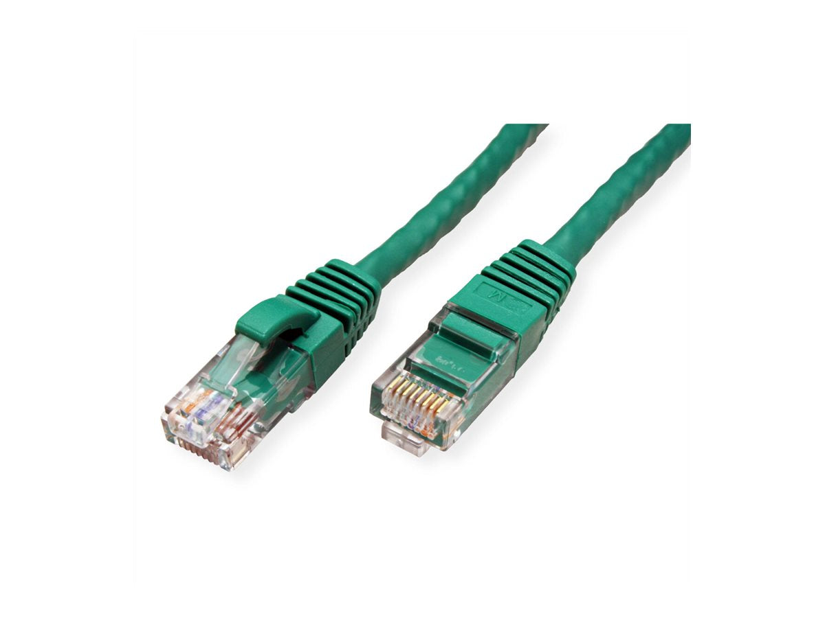 VALUE Patchkabel Kat.6A Class EA UTP grün 2m - Vorderansicht