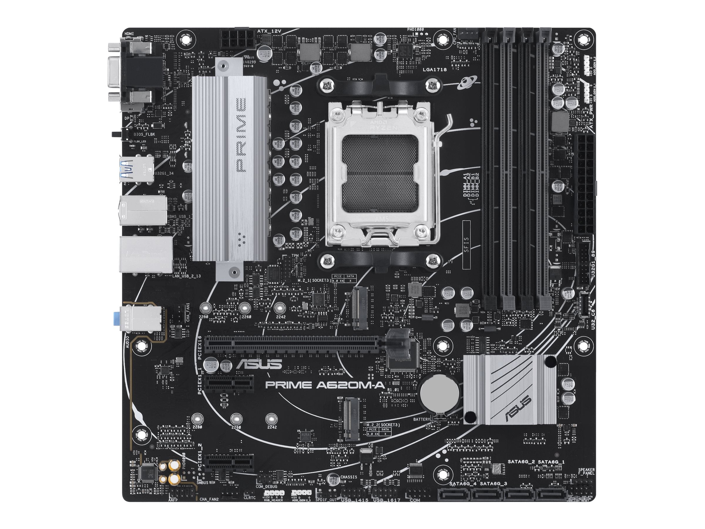 ASUS PRIME A620M-A-CSM AM5 Motherboard Vorderansicht