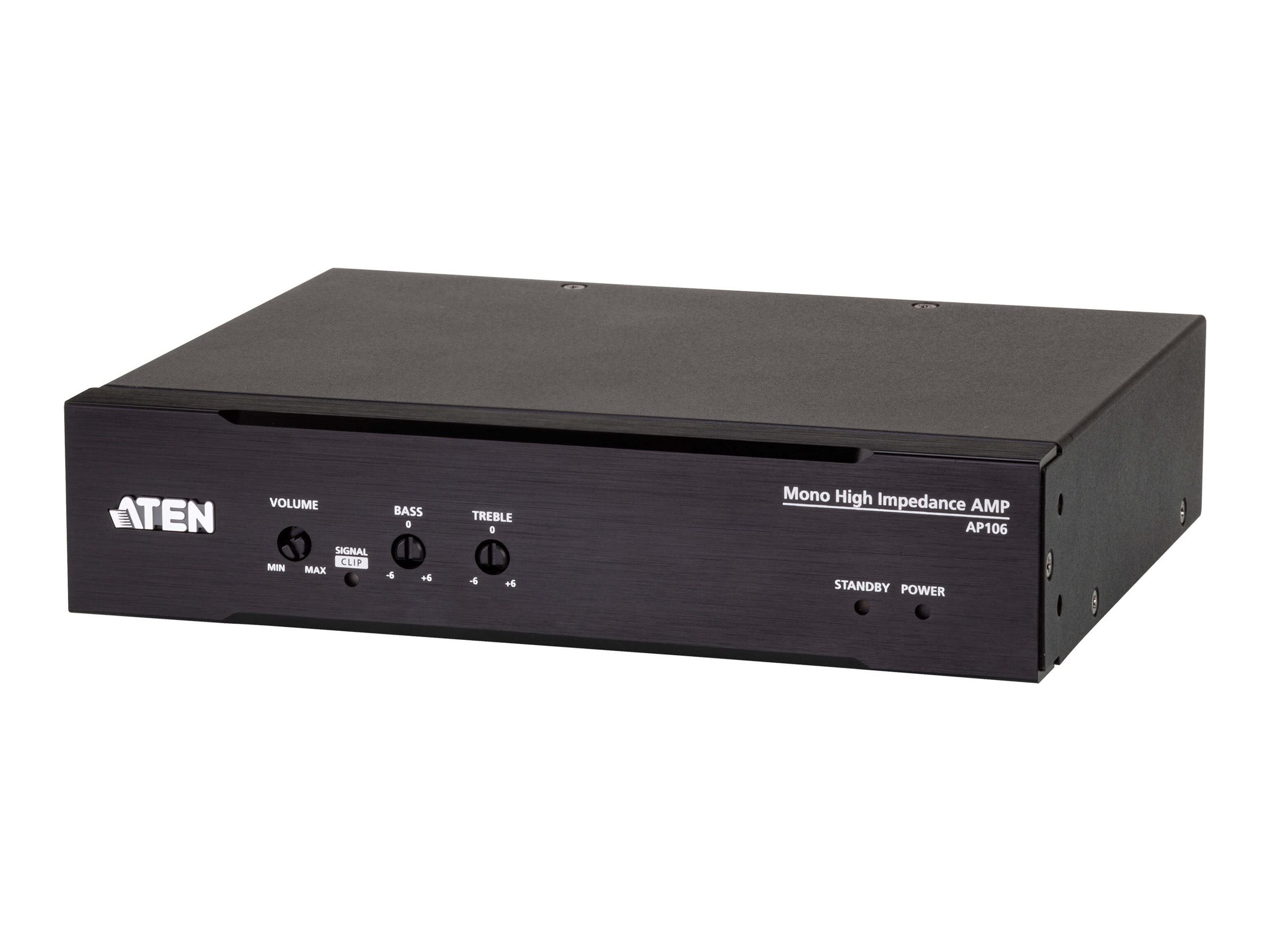 ATEN AP106mono Hi-Z Audio amplifier 60W Vorderansicht