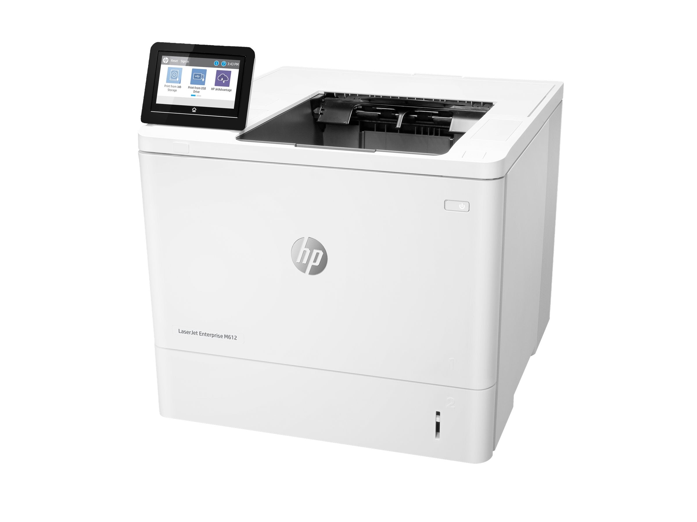 HP LaserJet Enterprise M612dn Printer Vorderansicht