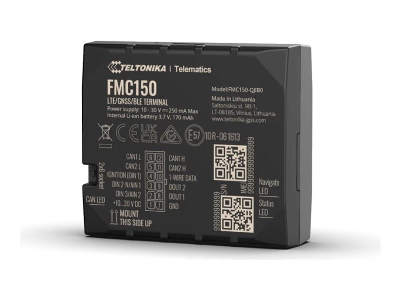 TELTONIKA TELEMATICS FMC150 4G Cat 1 GNSS/GSM/Bluetooth Tracker - Vorderansicht