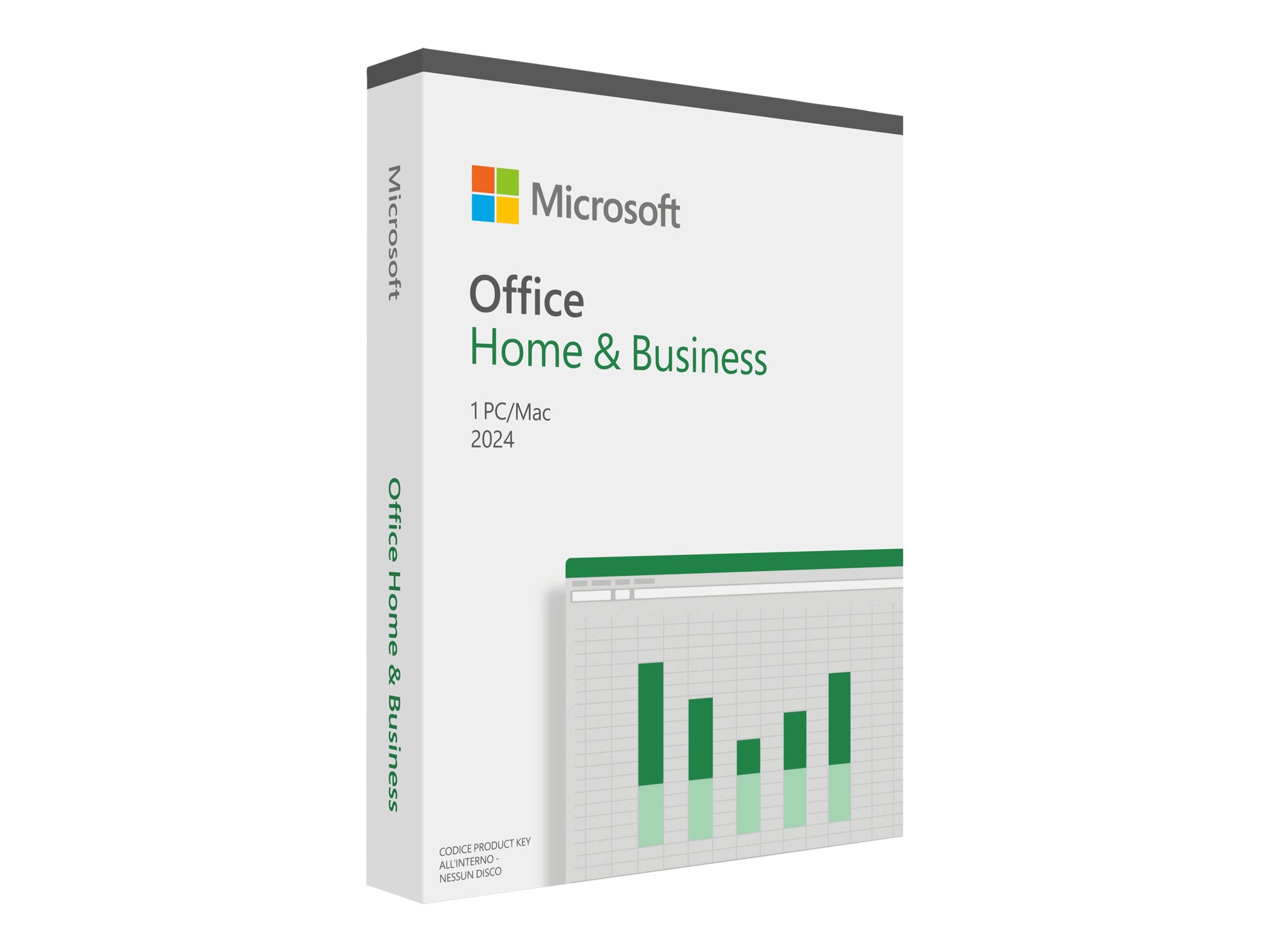 Vorderansicht von MICROSOFT Office Home and Business 2024 EuroZone 1 License Medialess