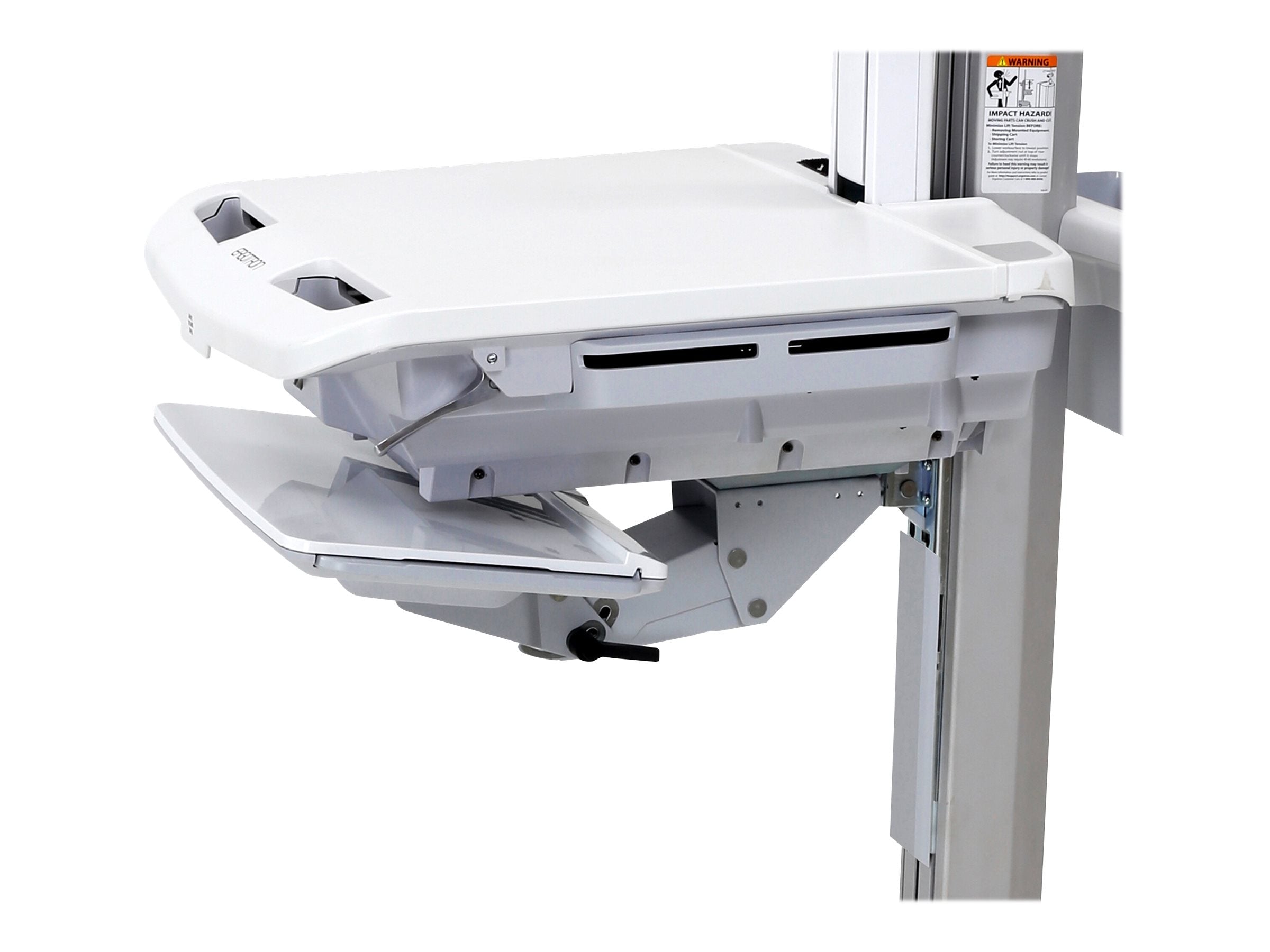 Vorderansicht des ERGOTRON Kit SV LCD Height Adjustable Keyboard Tray