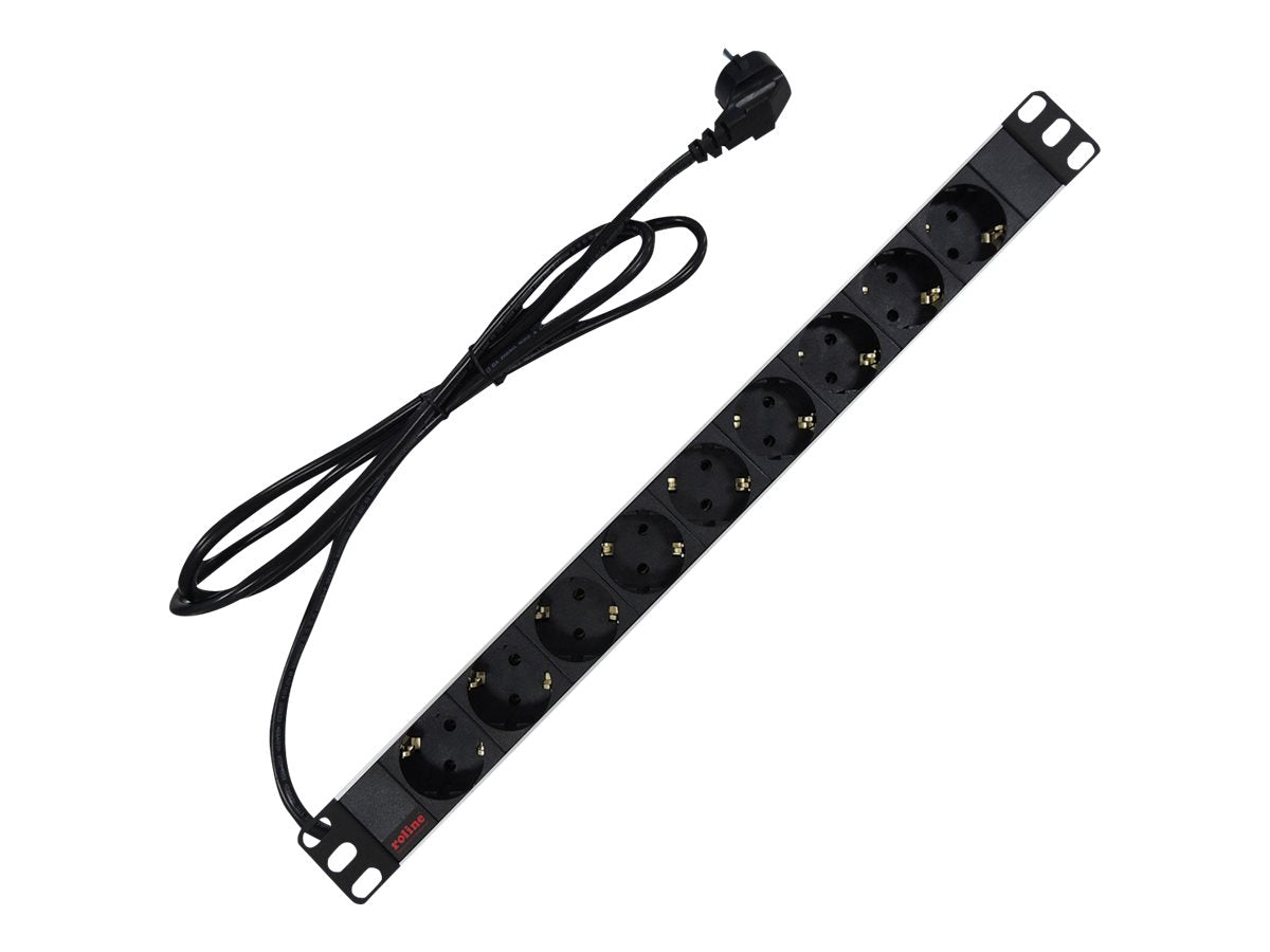 ROLINE 48,26cm 19Zoll-Steckdosenleiste Vorderansicht