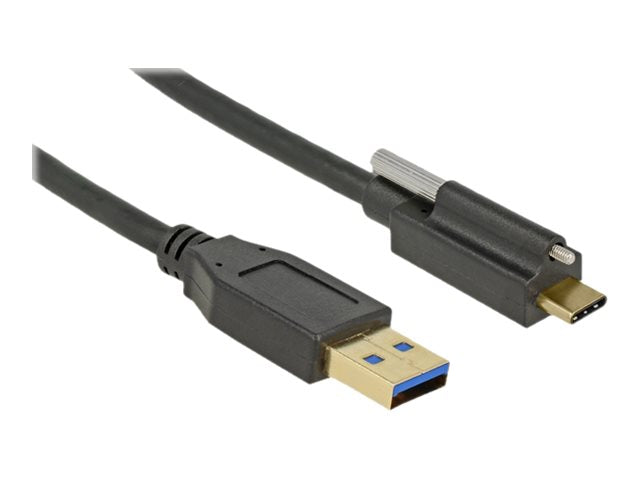 DELOCK Kabel SuperSpeed USB 10 Gbps USB 3.1 Gen 2 Typ-A Stecker > USB Type-C Stecker Vorderansicht