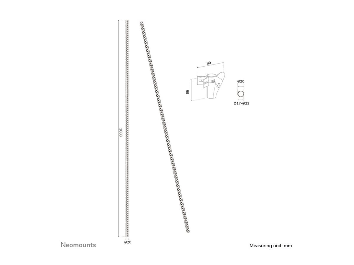 NEOMOUNTS Spiral Cable Wrap 20mm Verpackung