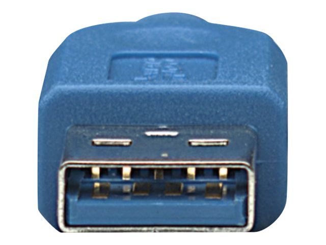 TECHLY USB3.0 Anschlusskabel blau 1m Anschlussansicht