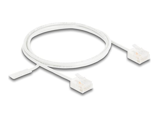 DELOCK RJ45 Netzwerkkabel Cat.6 UTP Ultra Slim 1m - Vorderansicht