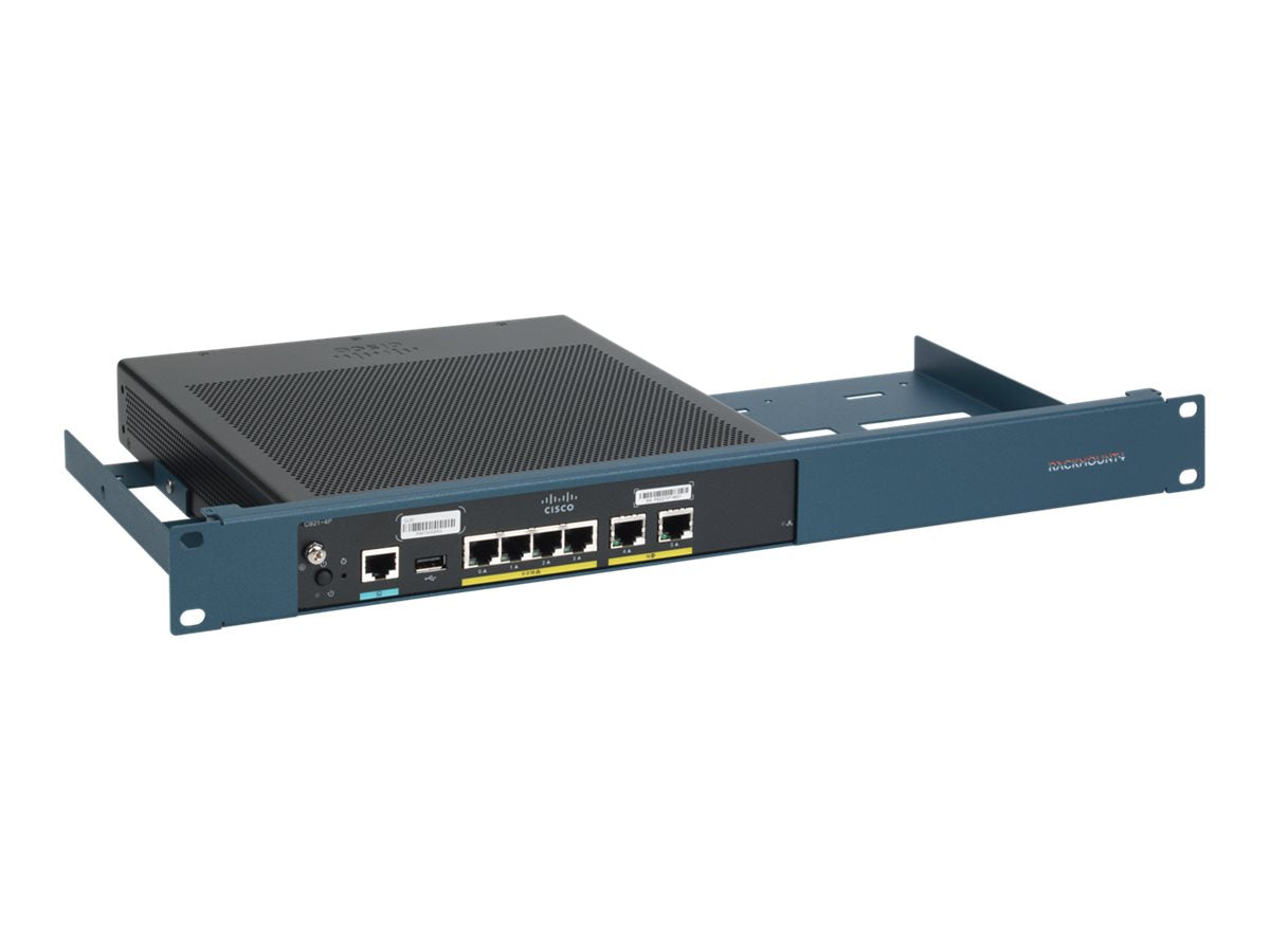 RACKMOUNT Rack Mount Kit für Cisco ISR 921 - ISR 931 Series Vorderansicht