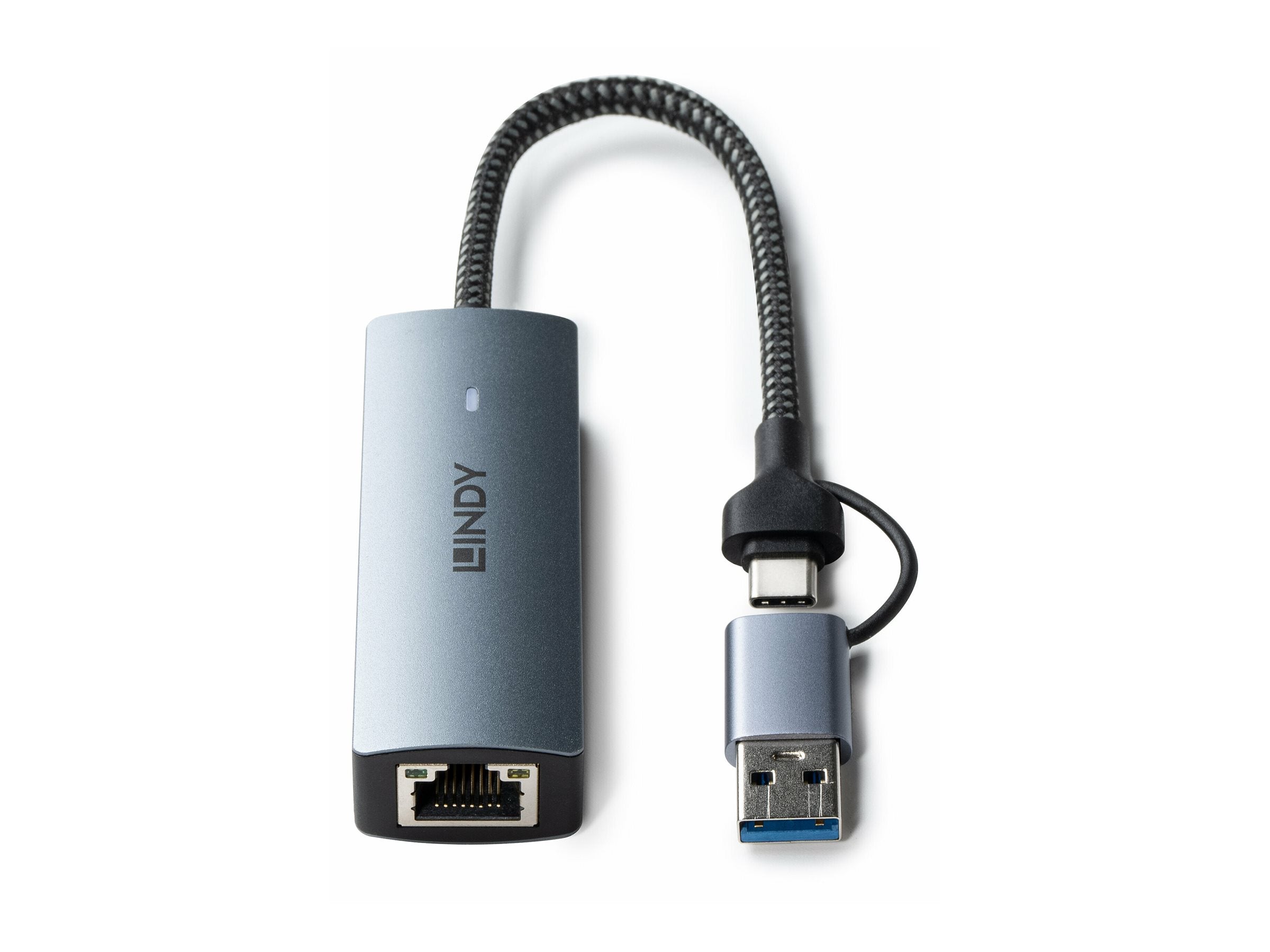 LINDY USB 3.2 Gen 1 auf 5G Ethernet Konverter - Anschlussansicht