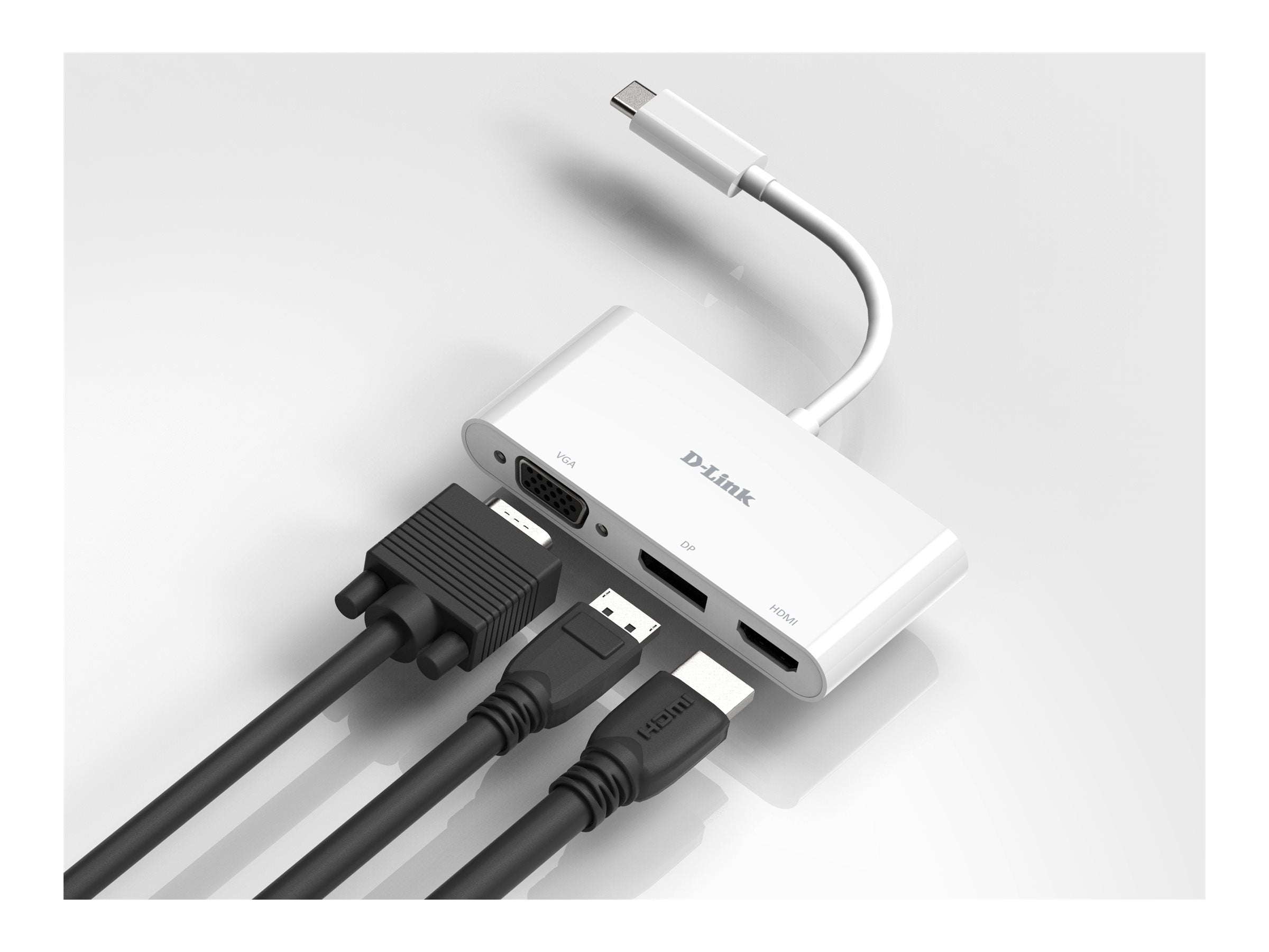 D-LINK DUB-V310 3-in-1 USB-C Video Adapter Vorderansicht