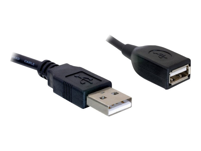 DELOCK Kabel USB 2.0 Verlängerung A/A 15cm - Vorderansicht