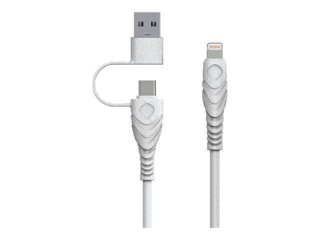 BIOND BIO-CT-IP USB-C to Lightning & USB-A Kabel Vorderansicht