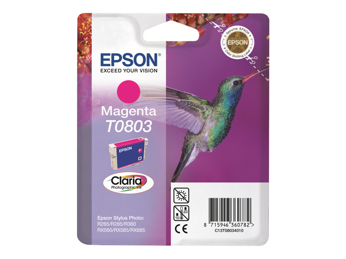 EPSON T0803 Tintenpatrone magenta Vorderansicht