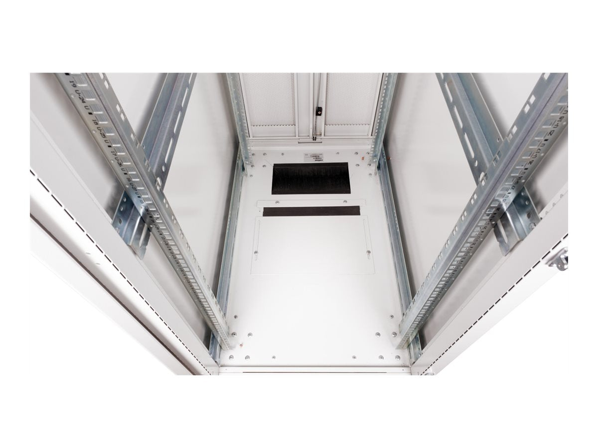 Verpackung ROLINE Serverschrank 48,26cm 19Zoll 42 HE 600x1000 BxT grau Plexiglas