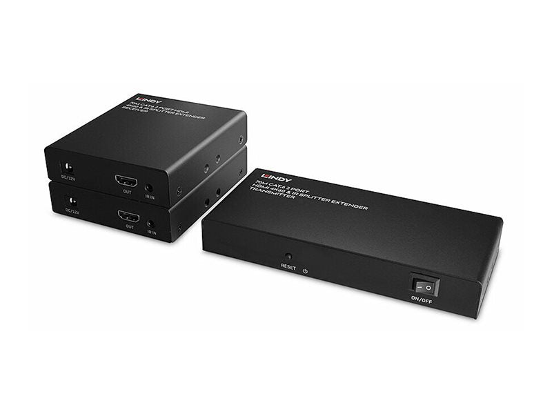 LINDY 70m 2 Port Cat.6 HDMI 4K60 Splitter Extender Detailansicht