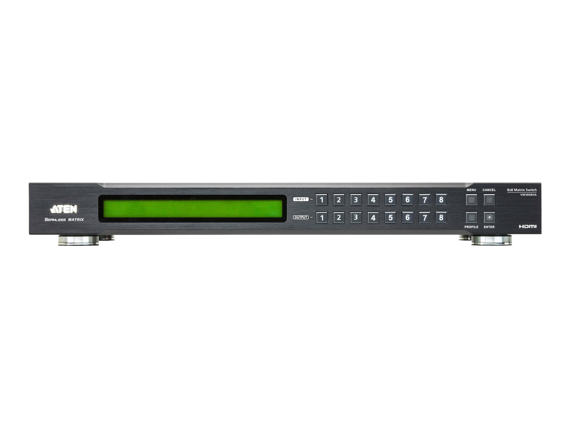 ATEN VM5808HA 8x8-HDMI-Matrix-Switch Vorderansicht