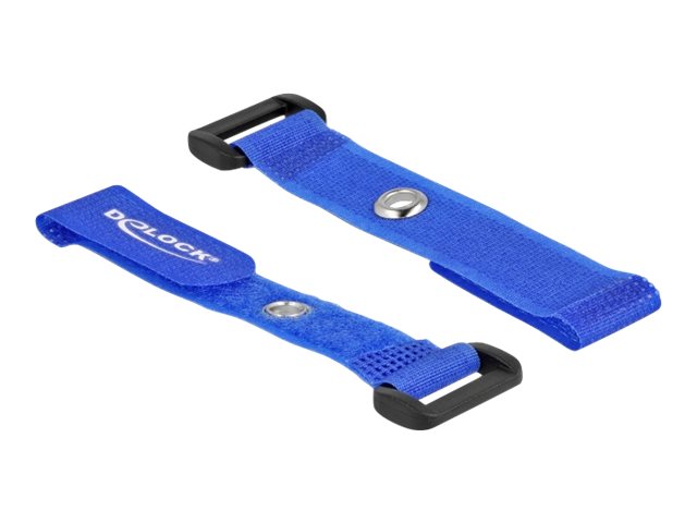DELOCK Klett-Kabelbinder blau Detailansicht
