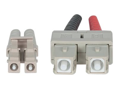 INTELLINET LWL Kabel LC/SC OM4 3m violett Duplex Multimode Anschluss