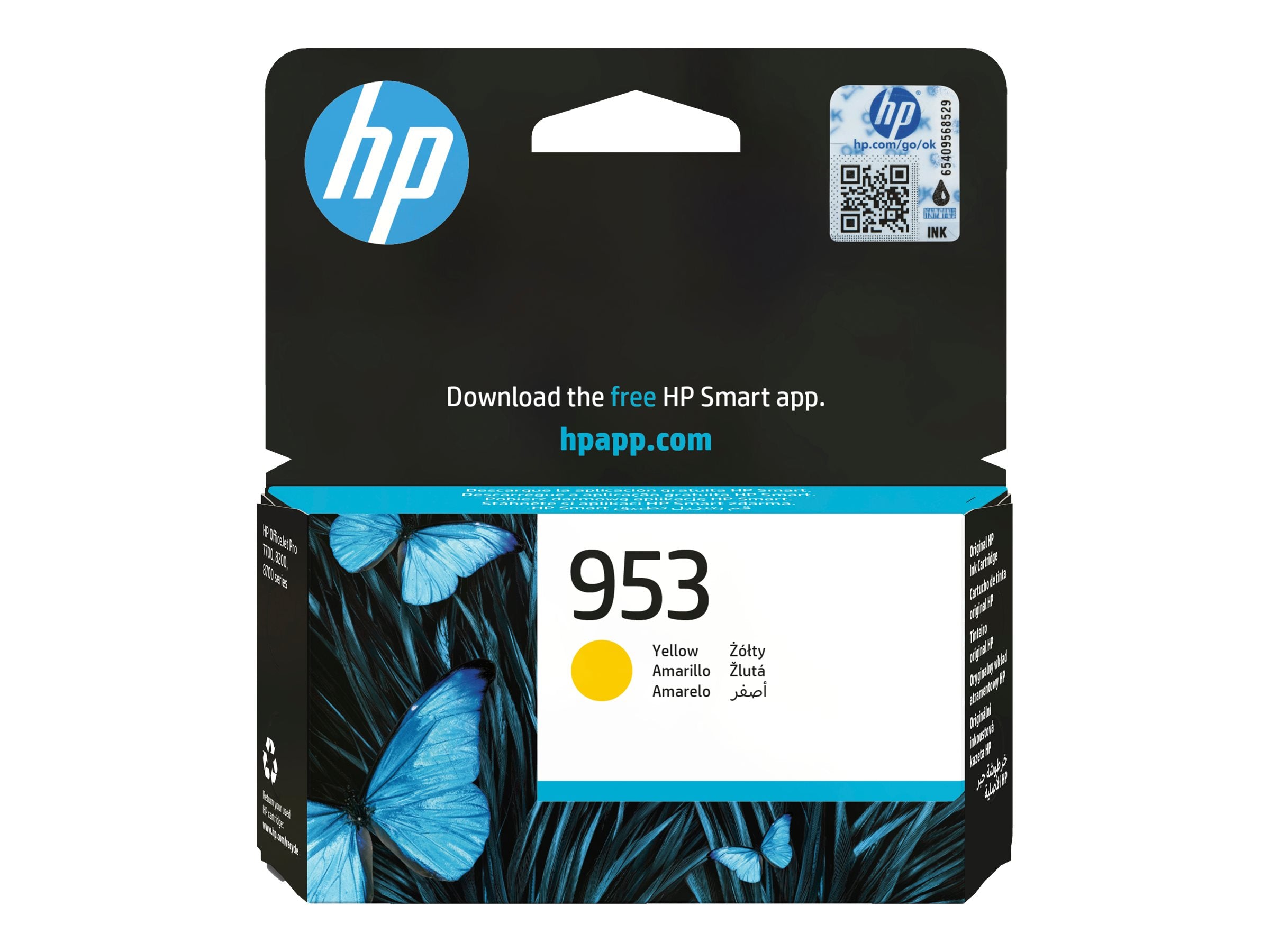 HP 953 Yellow Original Ink Cartridge - Vorderansicht