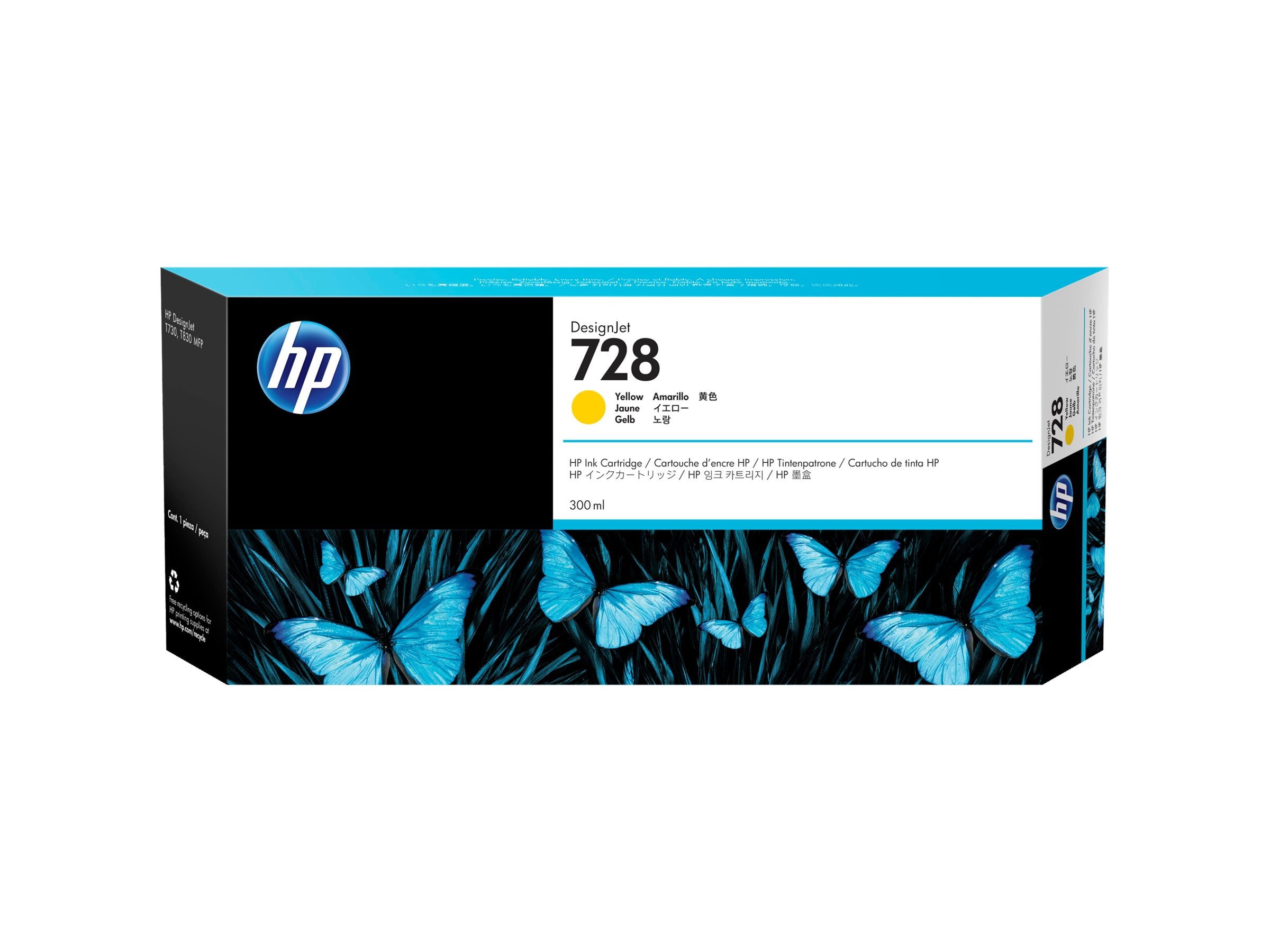 HP 728 300-ml Gelb Tintenpatrone Verpackung
