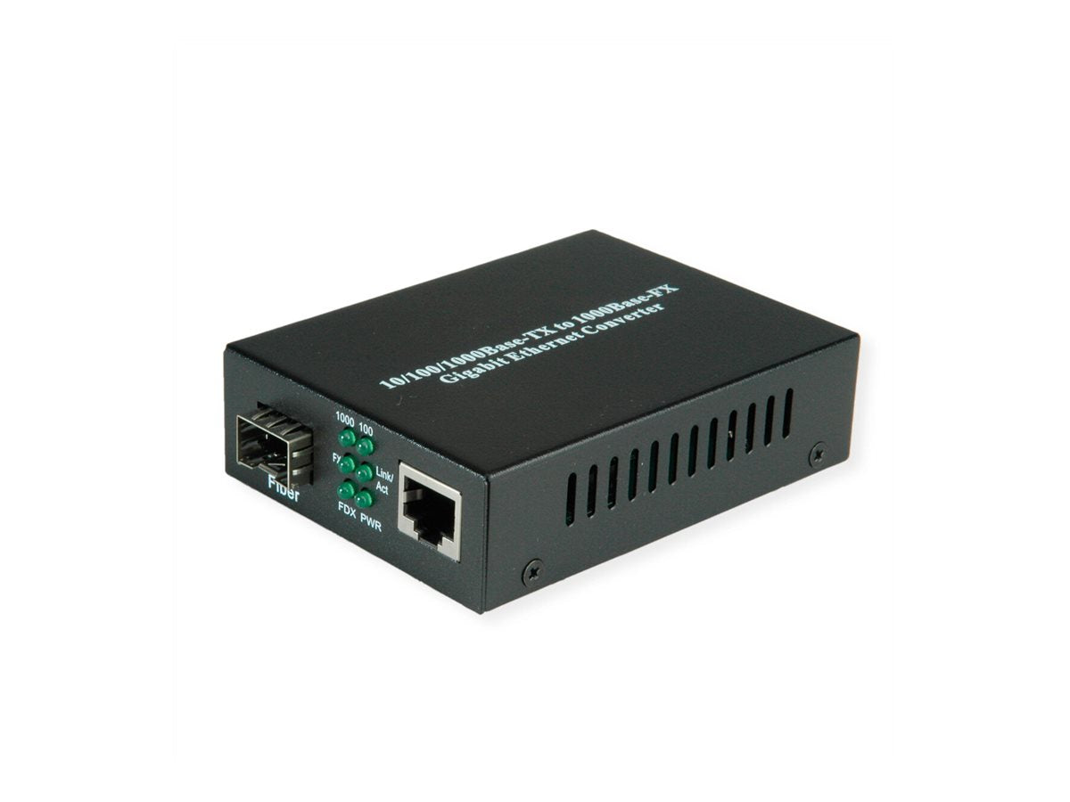 VALUE Gigabit Ethernet Konverter RJ-45 - SFP Vorderansicht
