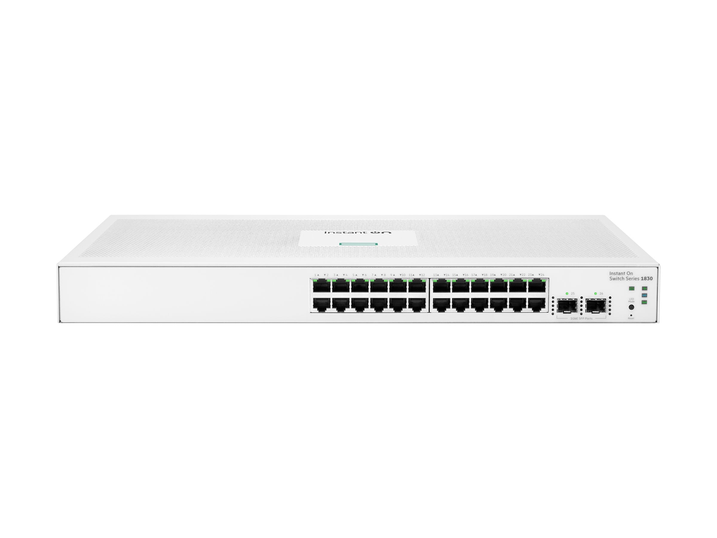 ARUBA HPE Networking Instant On Switch 24p Gigabit 2p SFP - Vorderansicht