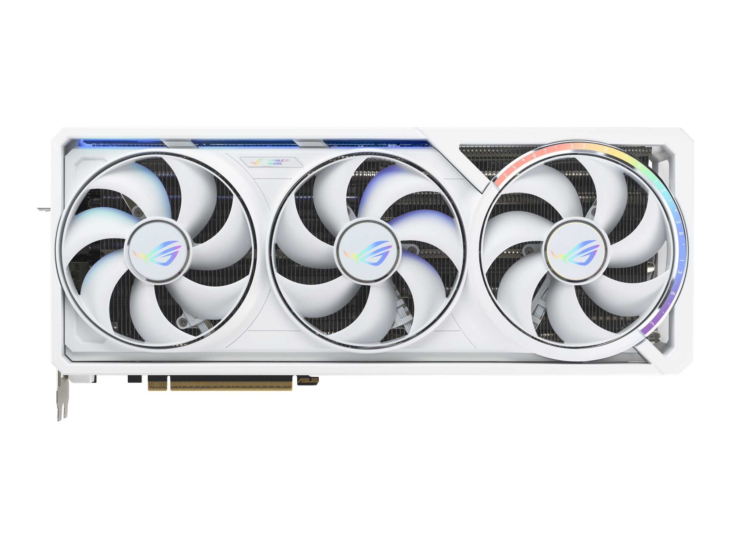 ASUS ROG ASTRAL RTX 5080 O16G WHITE Grafikkarte Vorderansicht