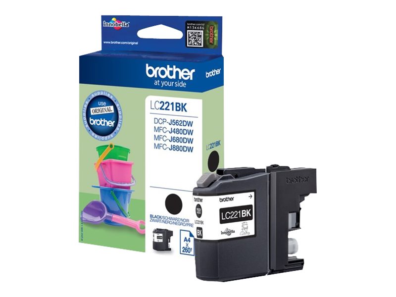BROTHER LC221BK Tintenpatrone Seitenansicht