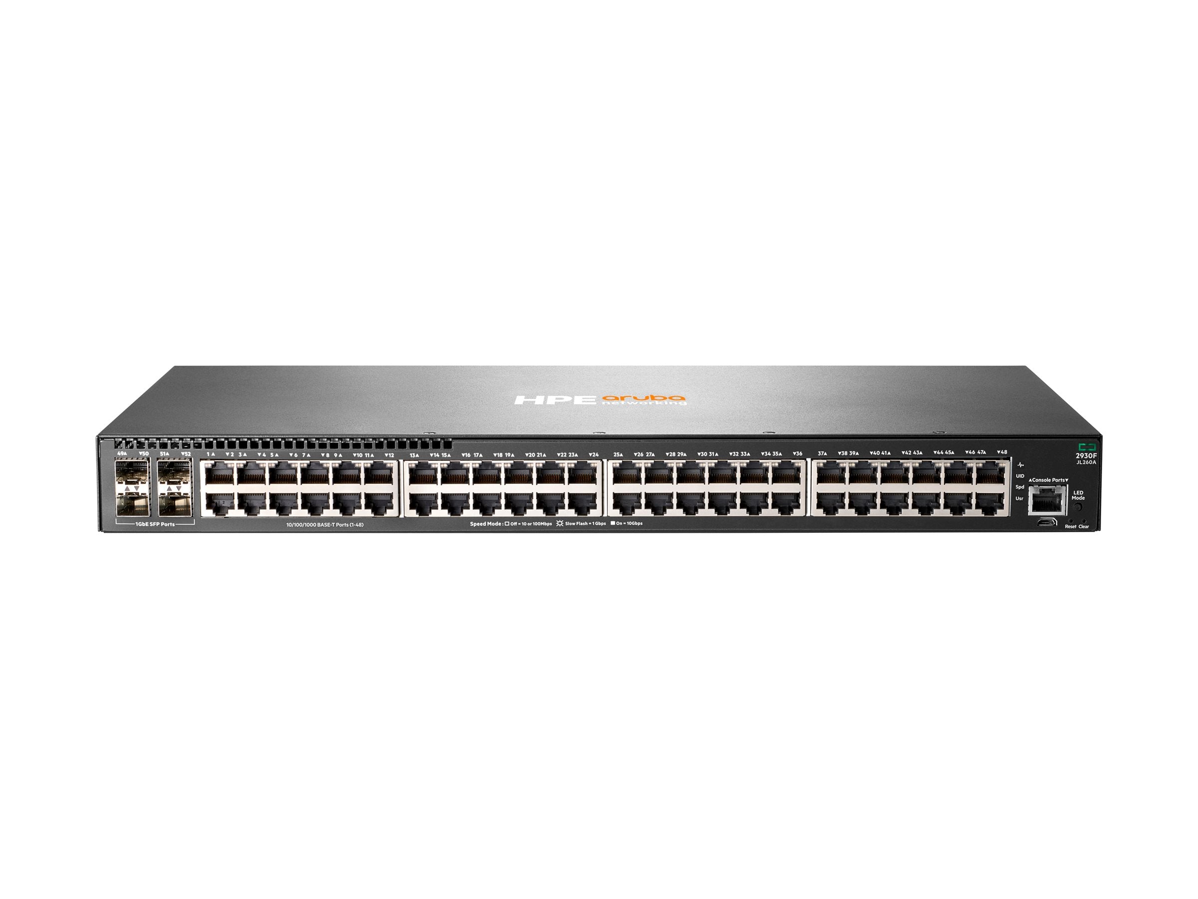 ARUBA HPE Aruba 2930F Switch 48G 4SFP Vorderansicht