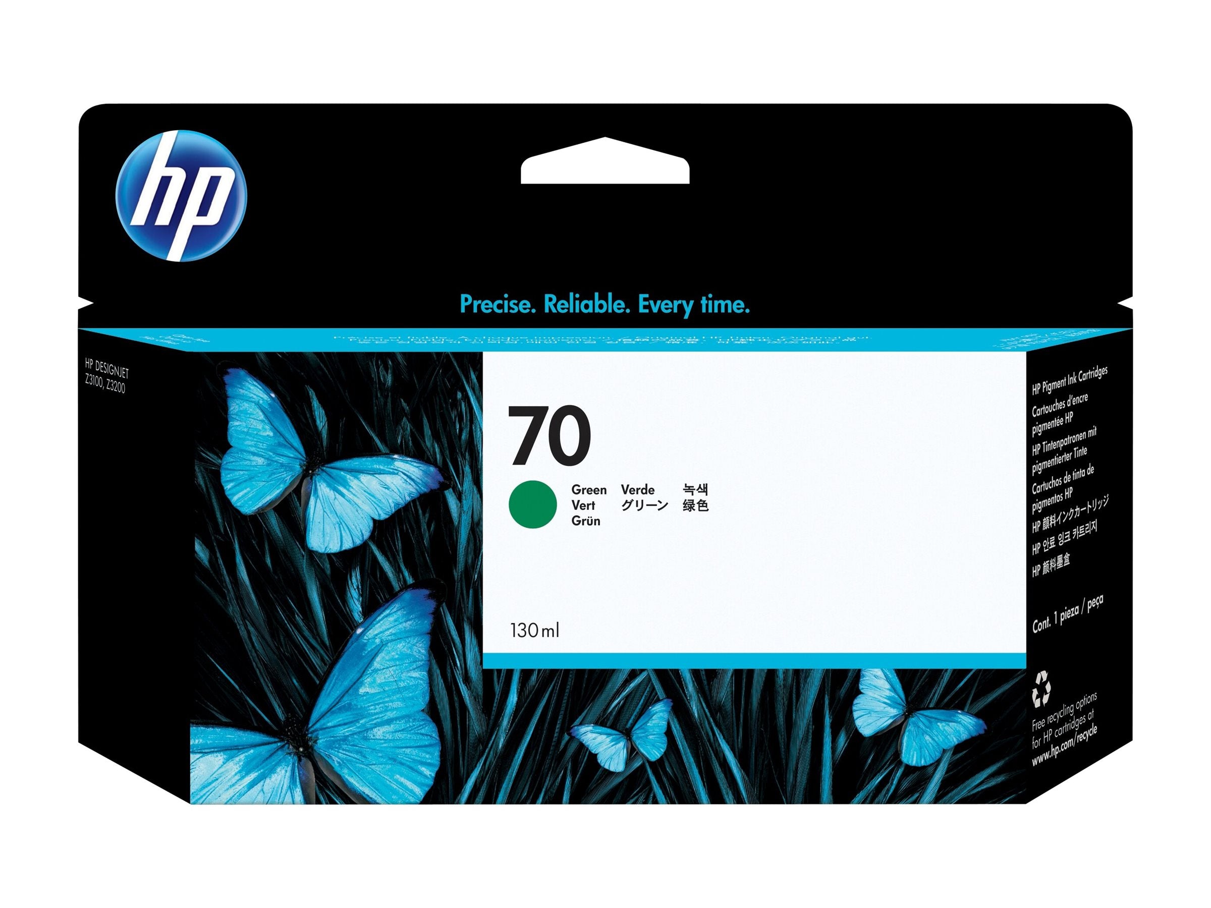 HP 70 Tintenpatrone C9457A Vorderansicht
