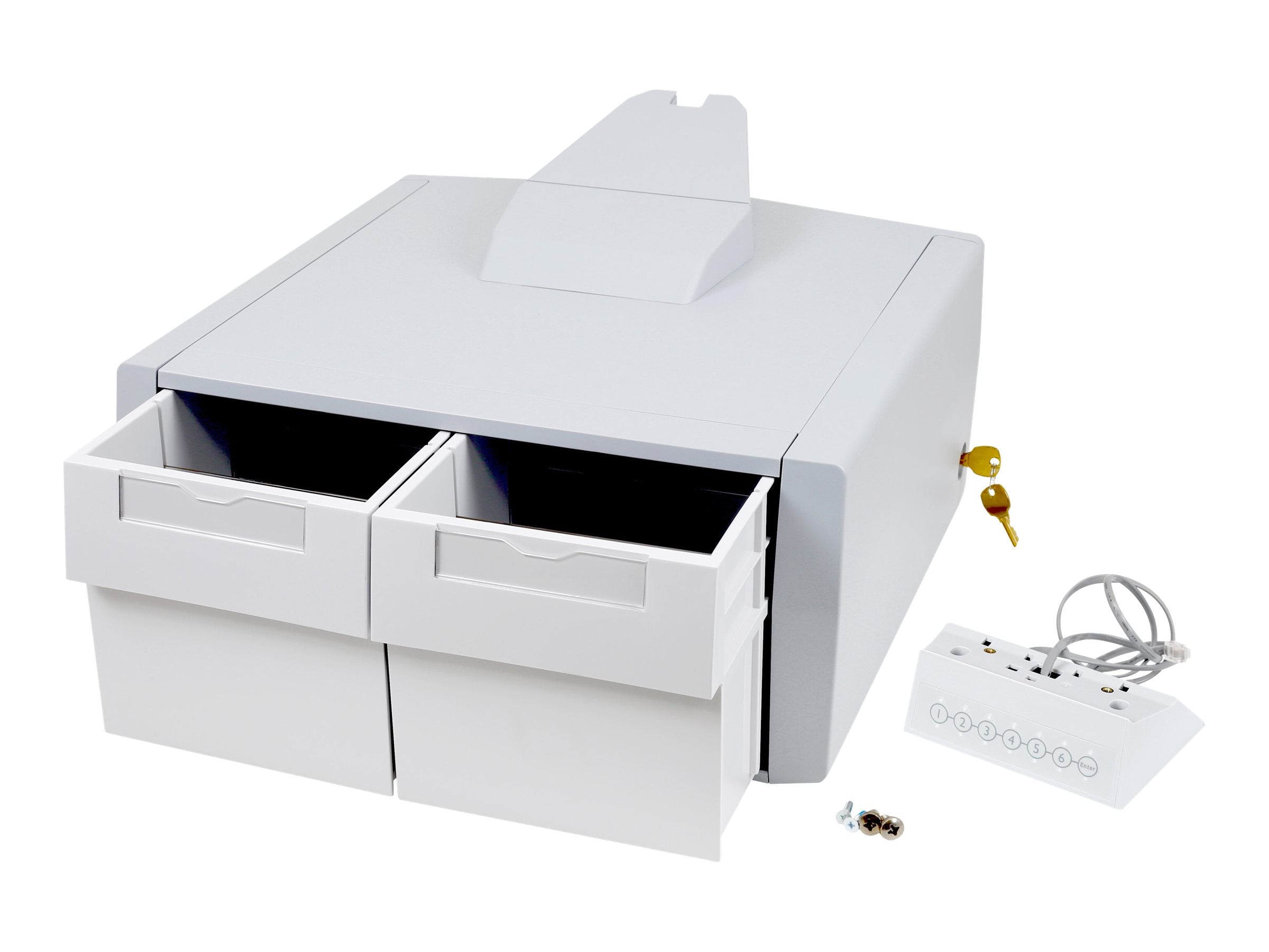 Vorderansicht des ERGOTRON SV44 Primary Triple Drawer für LCD-Wagen