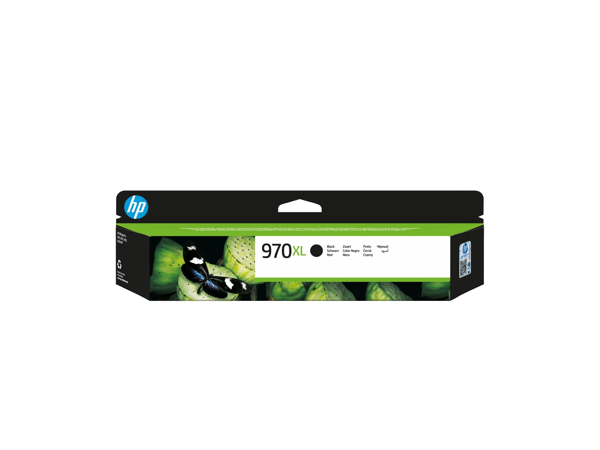 Vorderansicht der HP 970XL original Ink cartridge CN625A black