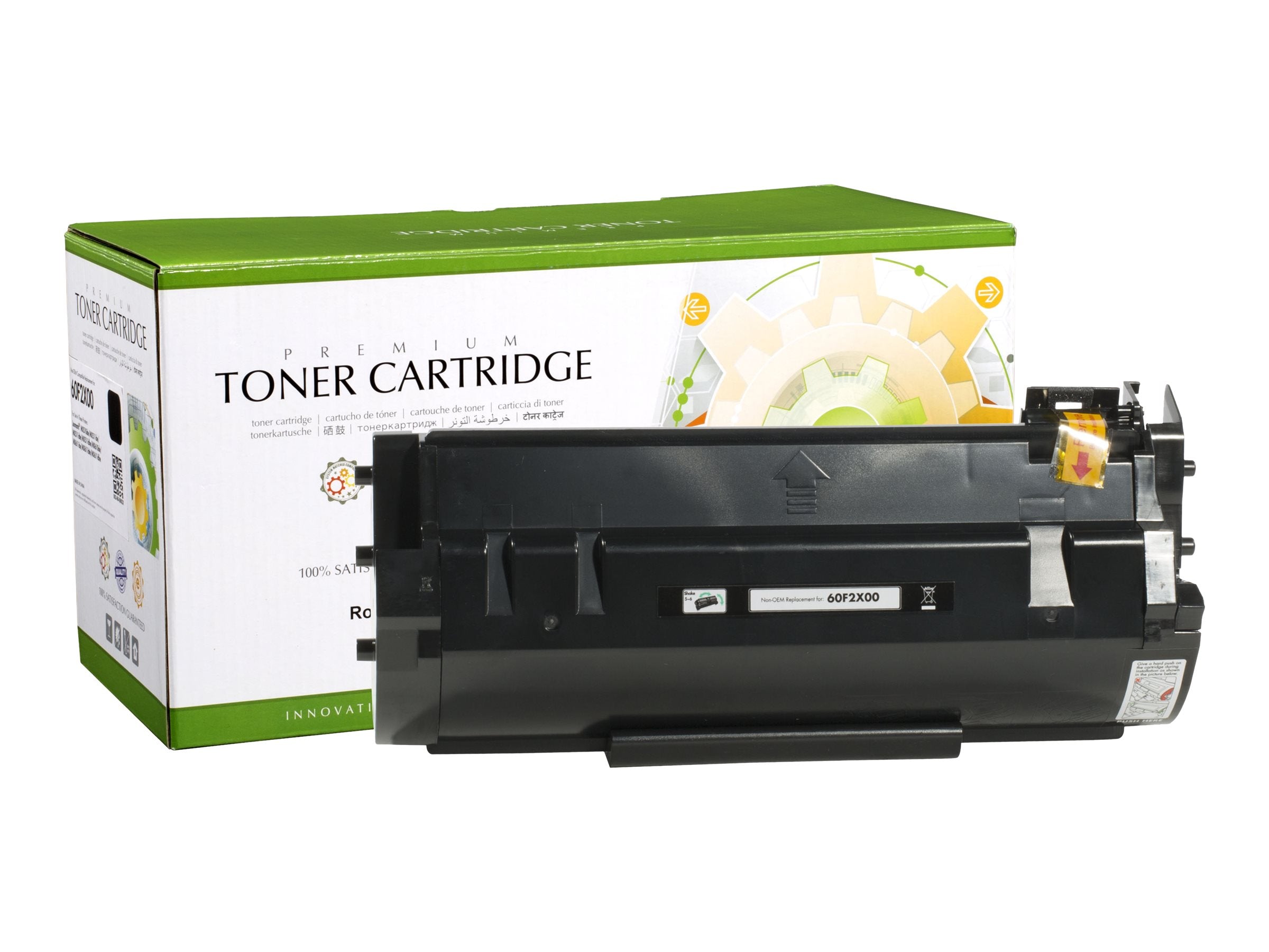STATIC Tonerpatrone kompatibel mit Lexmark 60F2X00 Vorderansicht