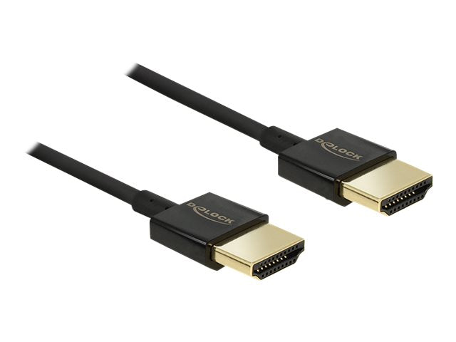 DELOCK HDMI Kabel A Stecker 2m Premium Slim - Vorderansicht