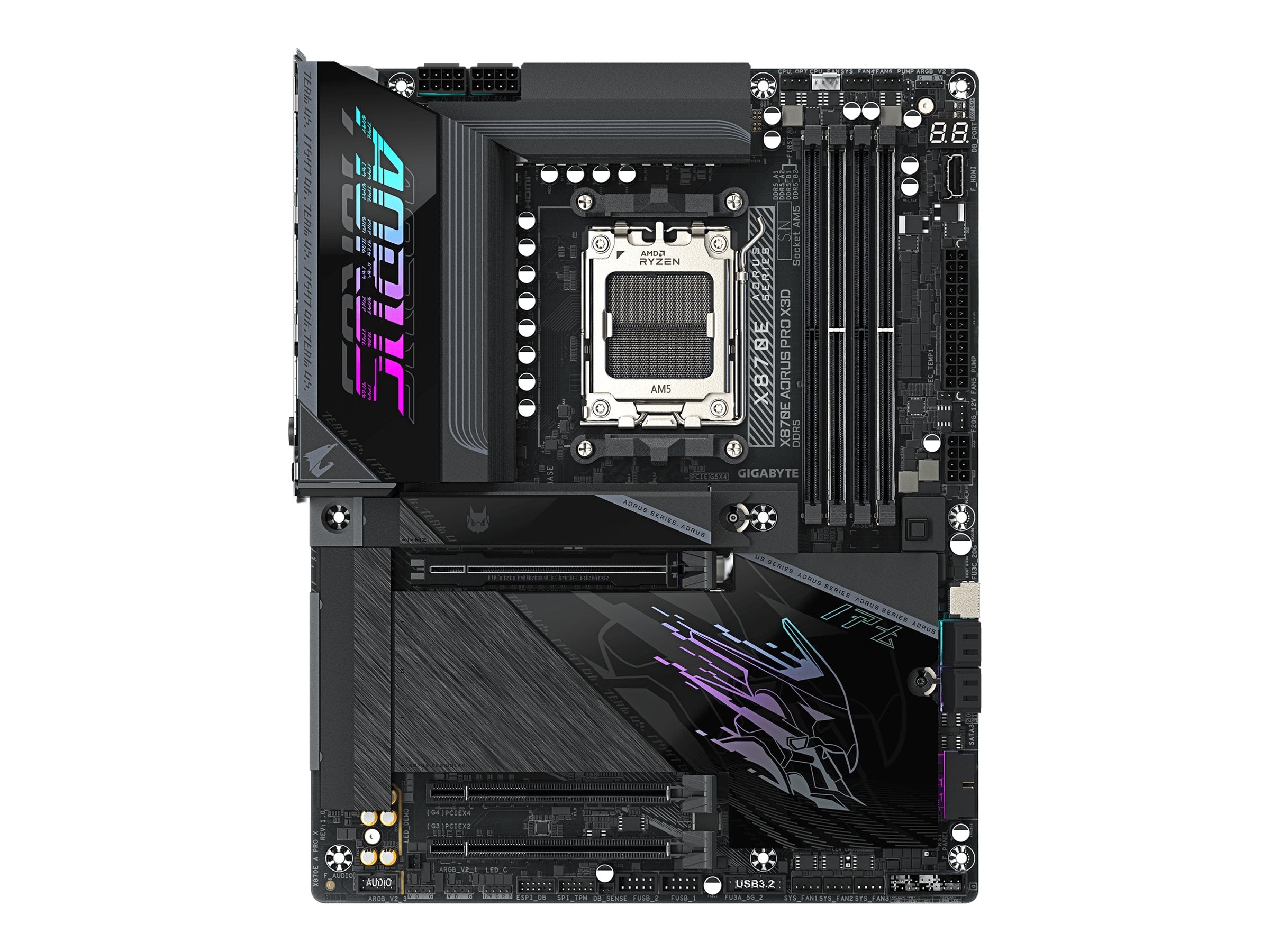 GIGABYTE X870E A PRO X AM5 Motherboard Vorderansicht