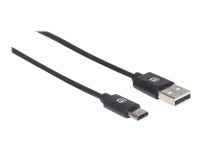 MANHATTAN USB 2.0 Typ C-Kabel 3m Vorderansicht
