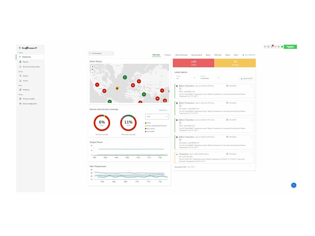 APC EcoStruxure IT Expert Nutzungsszenario