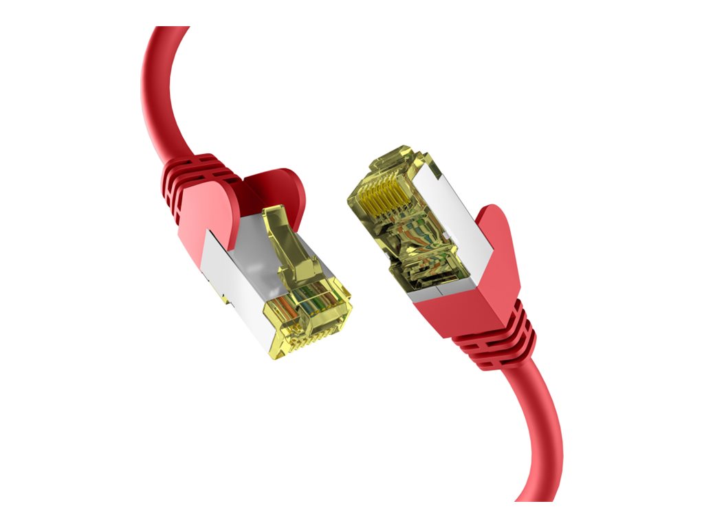 EFB Netzwerkkabel CAT6a S/FTP PIMF 10 Gigabit Ethernet Kupfer 10m rot