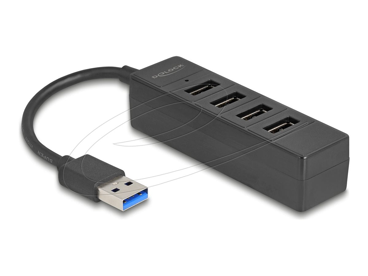 DELOCK USB Hub 4 Port USB 5 Gbps Vorderansicht