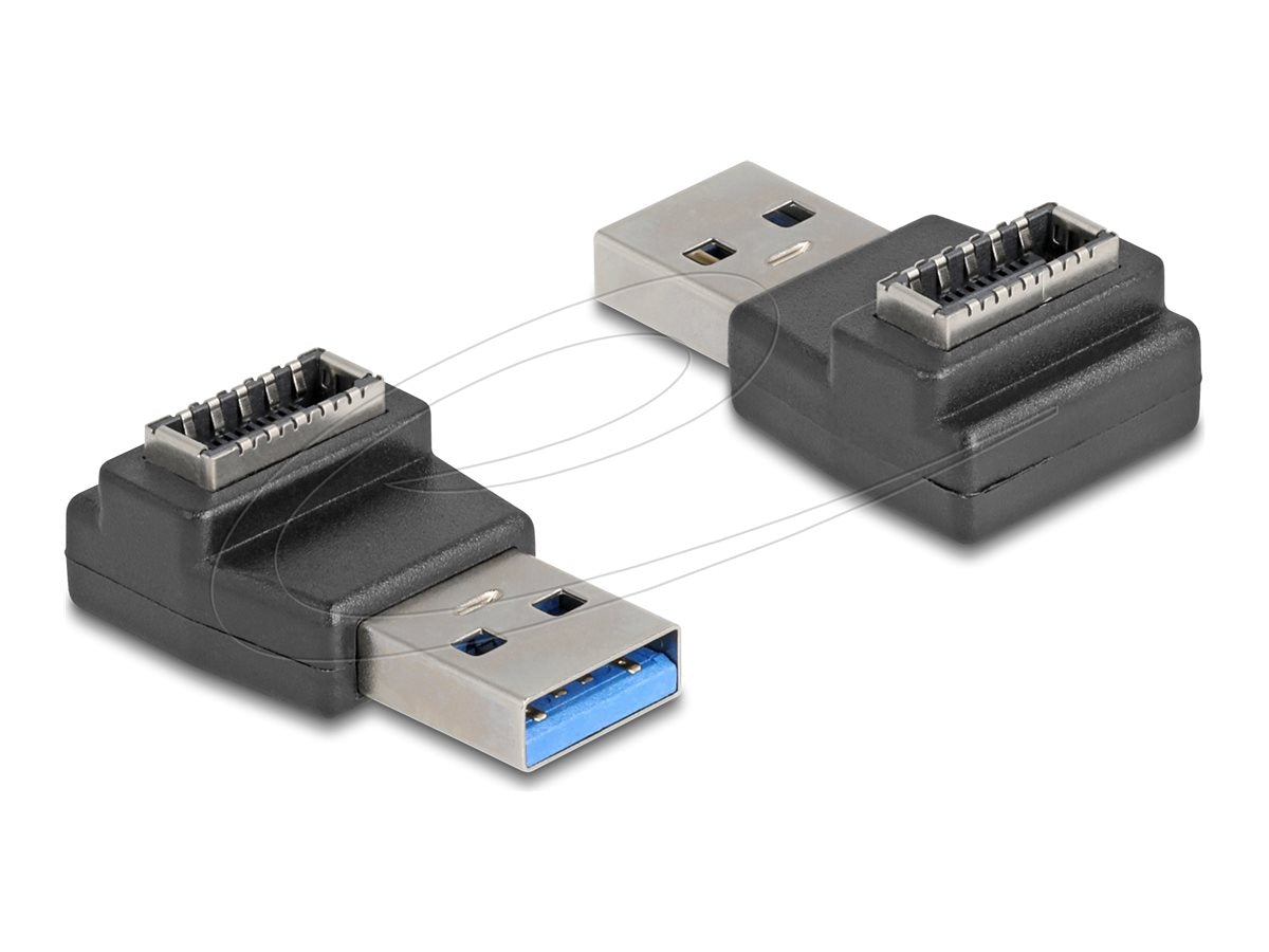 DELOCK Adapter USB 10 Gbps USB Typ-A Stecker zu Typ-E Key A Buchse - Vorderansicht