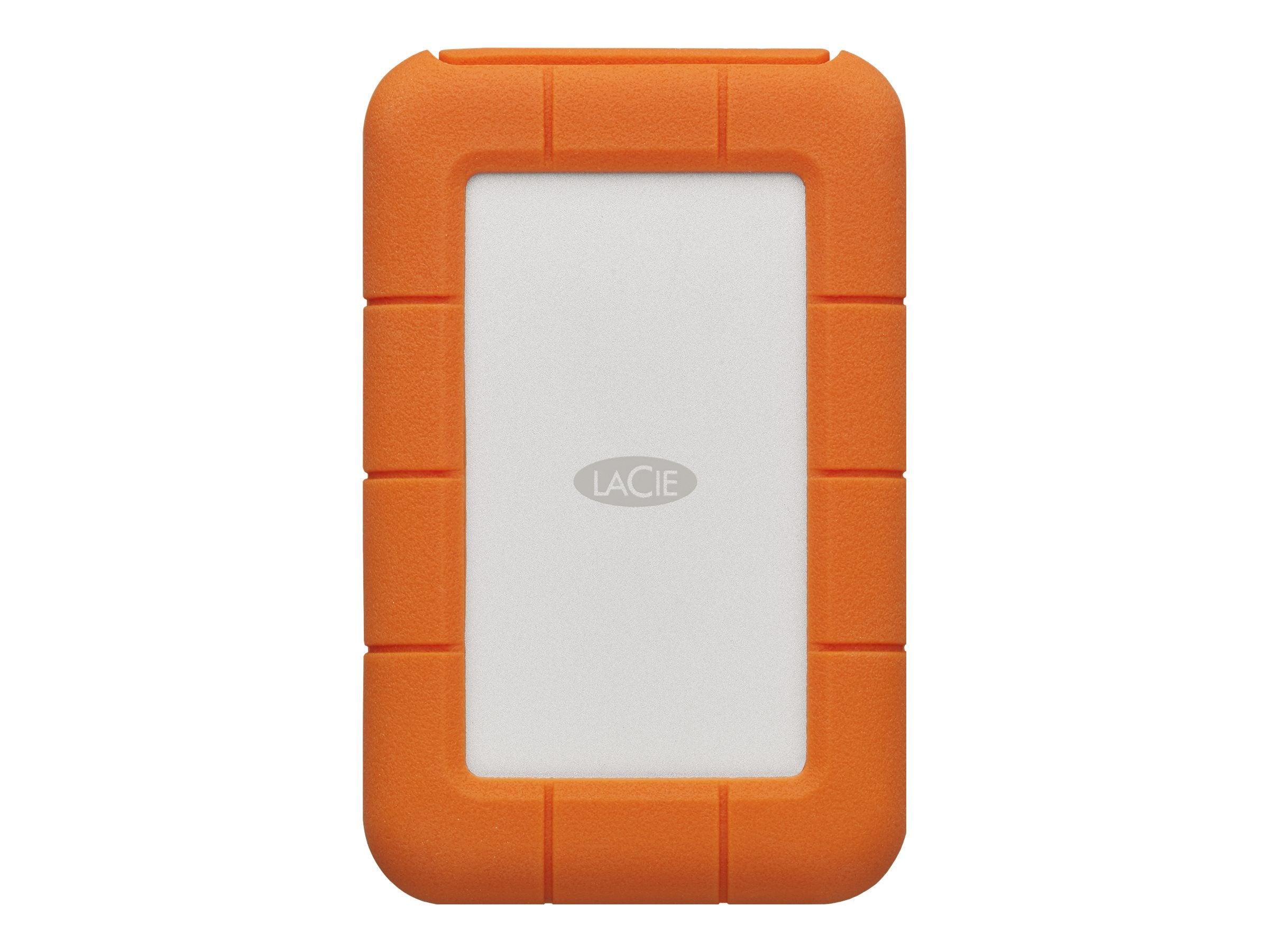 LACIE RUGGED 2TB USB-C Festplatte Vorderansicht