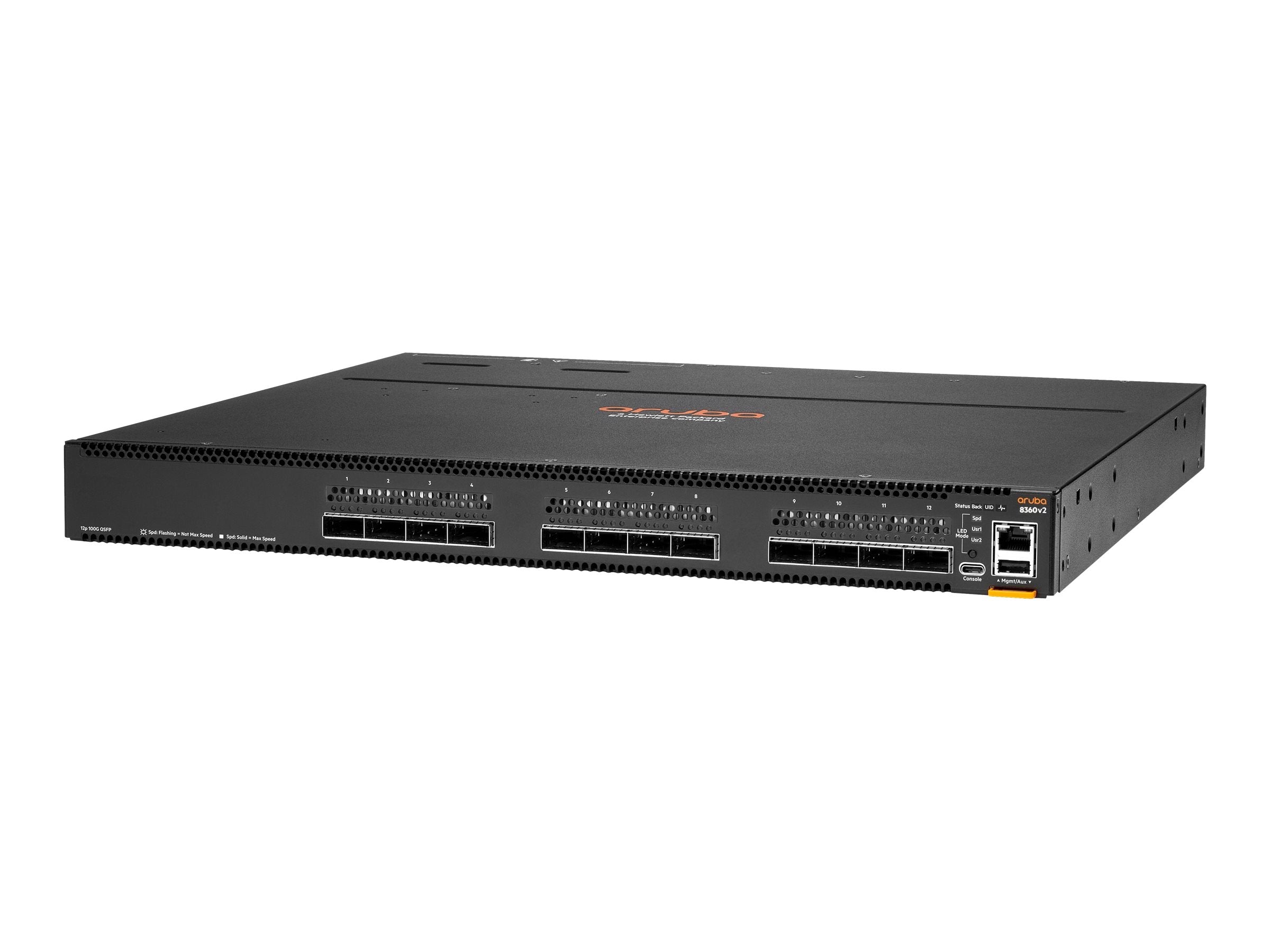 HPE Aruba 8360-12C v2 12-port 100G QSFP+/QSFP28 Back-to-Front 3 Fans 2 AC Bundle