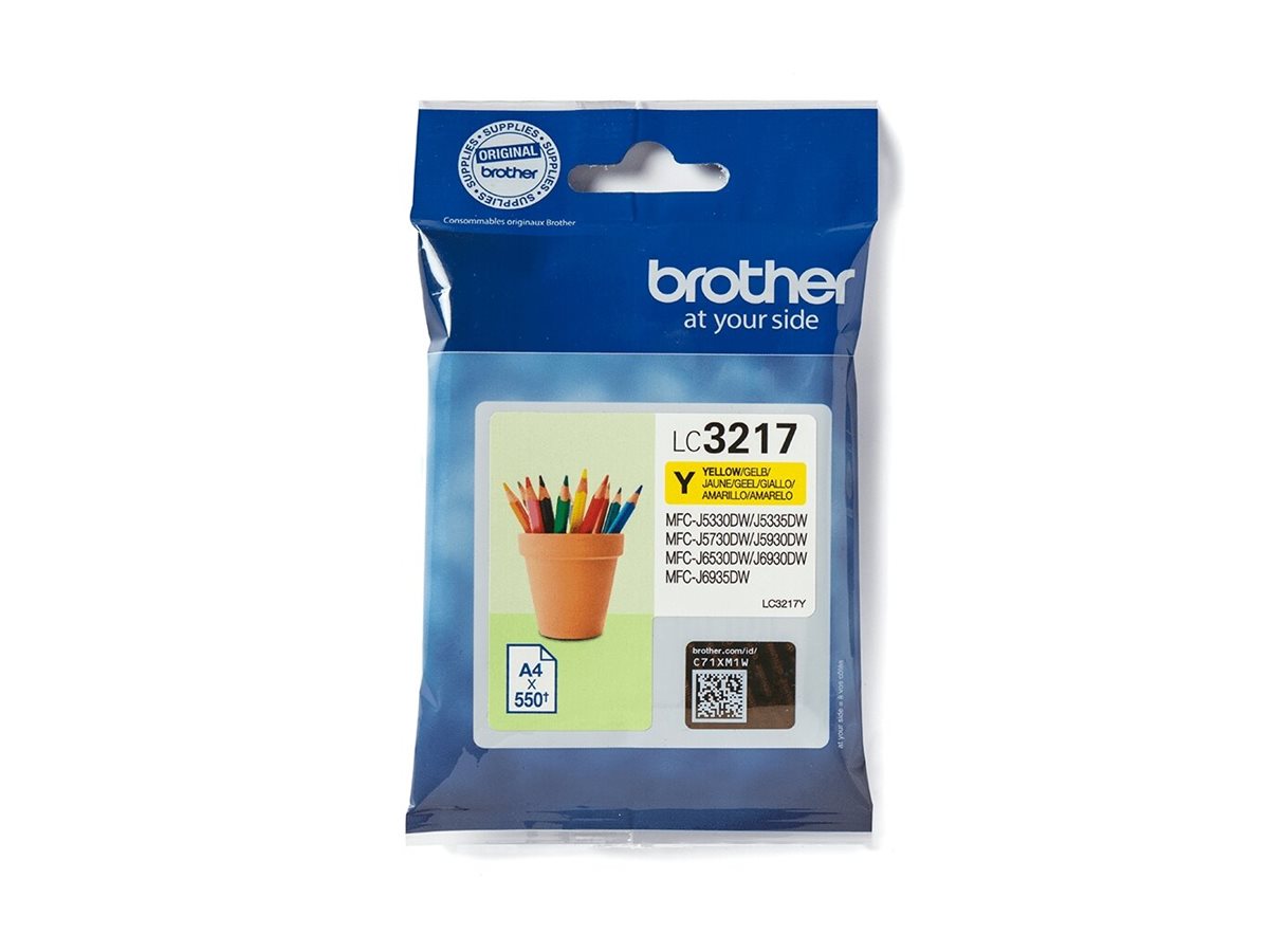 BROTHER LC-3217Y Tinte Gelb Vorderansicht