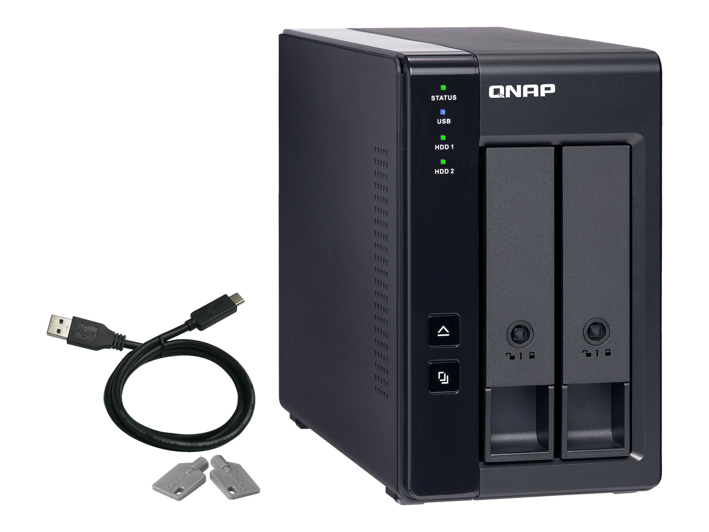 QNAP TR-002 Festplatten-Array Vorderansicht