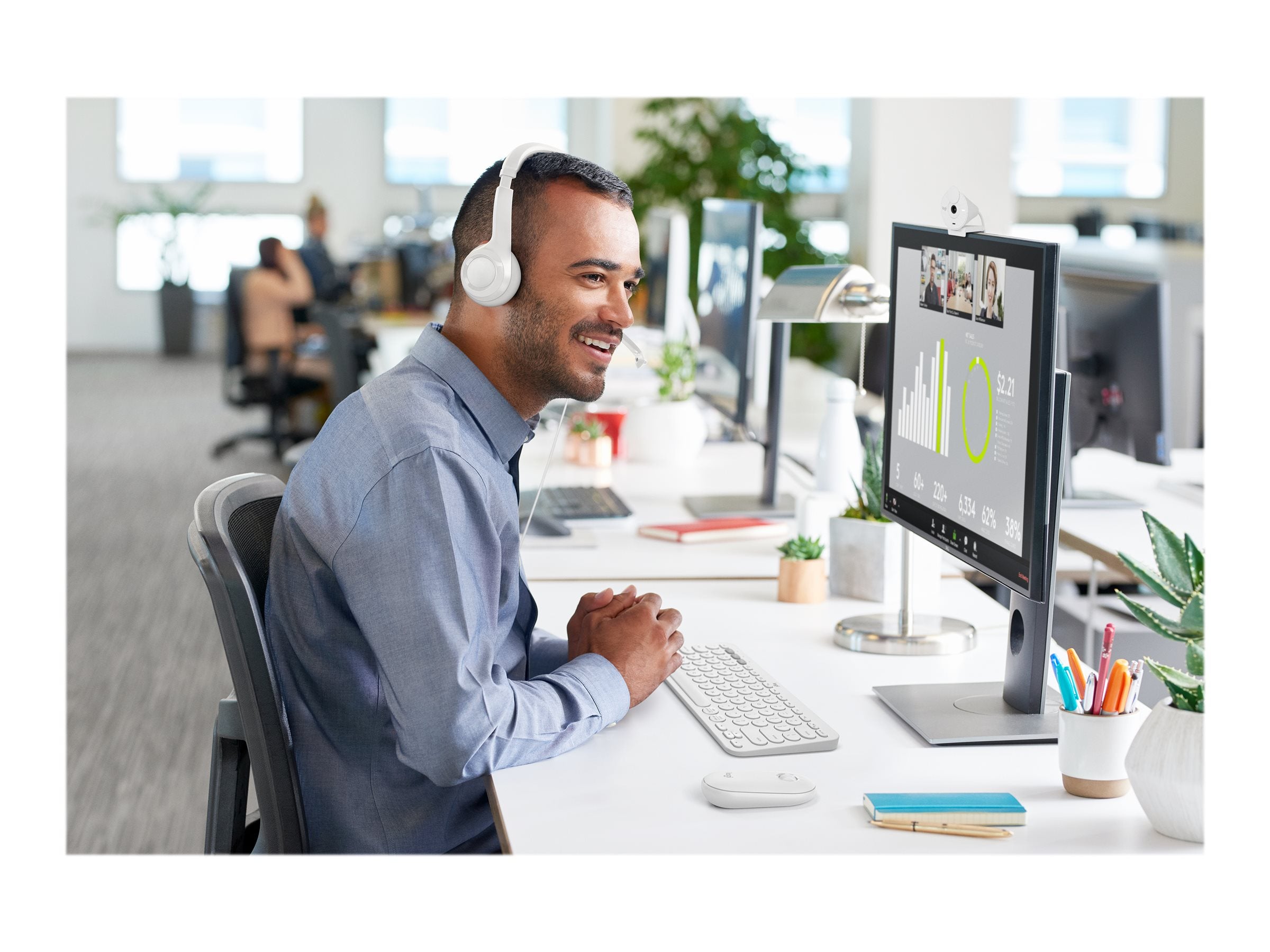 LOGITECH H390 Headset Vorderansicht
