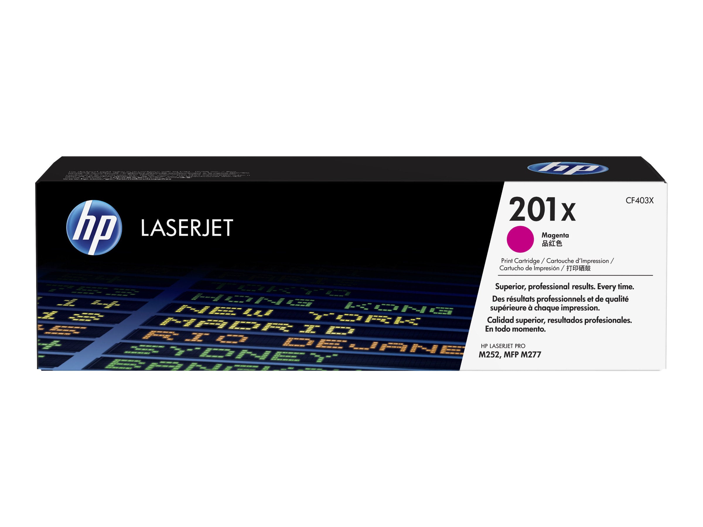 HP 201X original Toner cartridge CF403X magenta - Verpackung